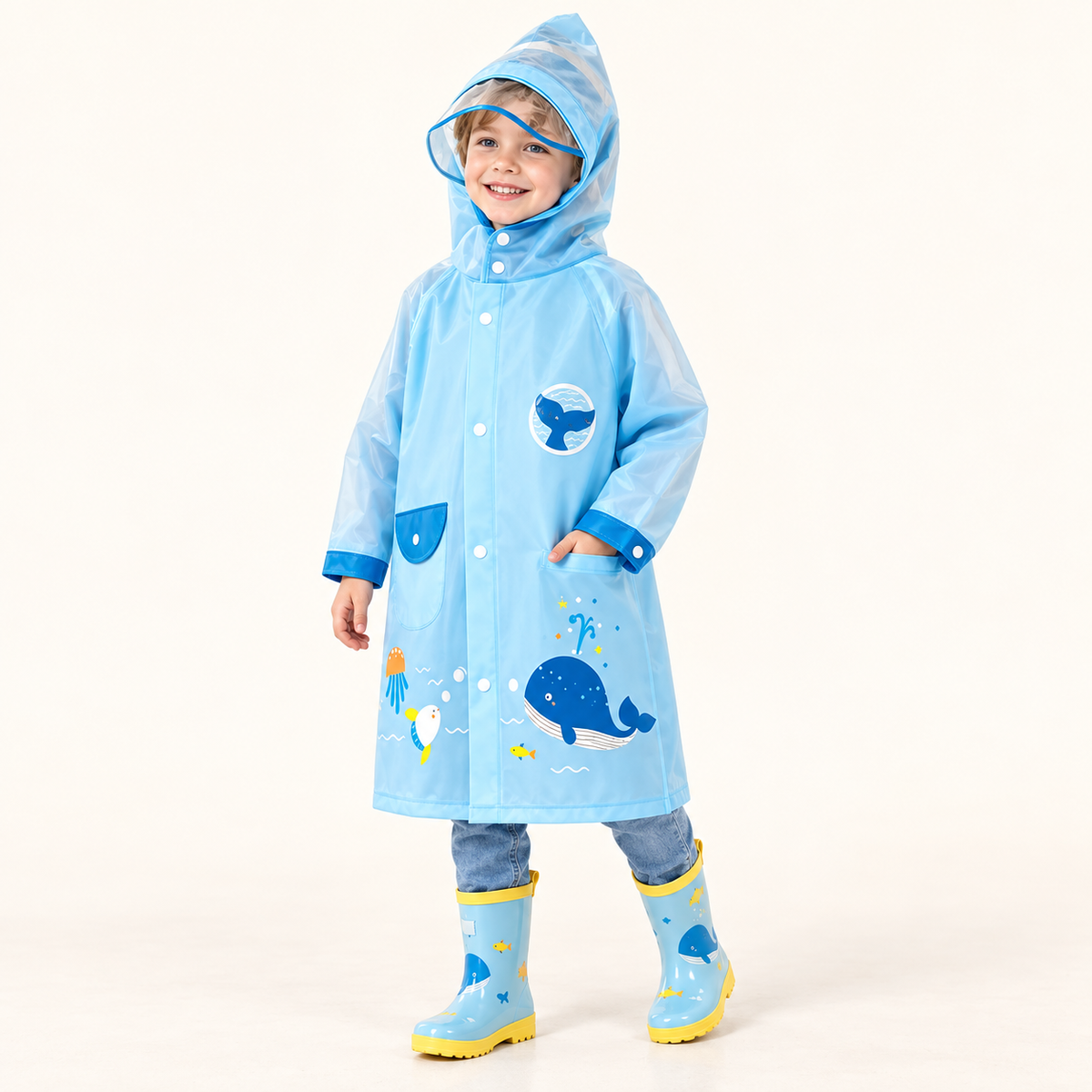 Pfützenflitzer – Kinder-Regenponcho