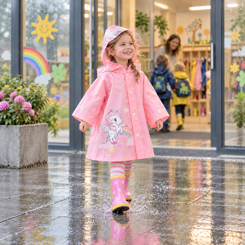 Pfützenflitzer – Kinder-Regenponcho